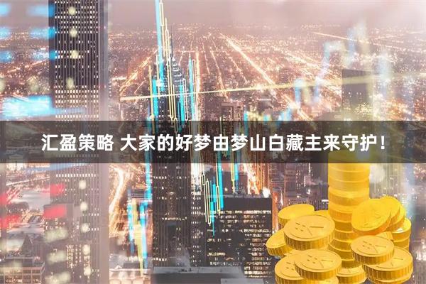 汇盈策略 大家的好梦由梦山白藏主来守护！